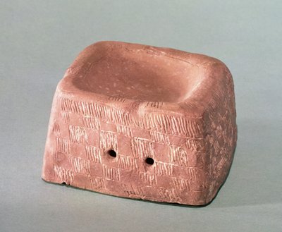 香炉として使われた花瓶の支え、シャッセン文化、紀元前3000～2500年（土器 作： Neolithic Neolithic