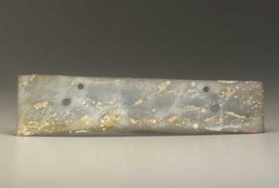 二股ノミ（張）、Qijia文化、紀元前2500-2000年（翡翠） 作： Neolithic Period Chinese School