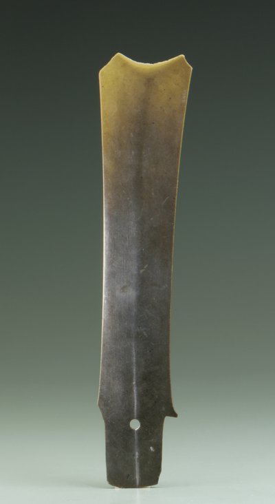 二股ノミ（張）、Qijia文化、紀元前2500-2000年（翡翠） 作： Neolithic Period Chinese School