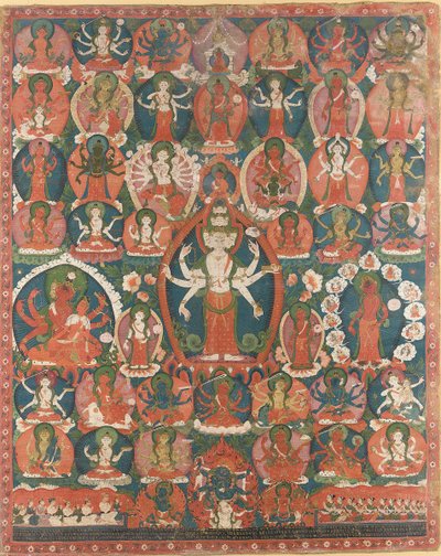 11頭のAvalokiteshvaraのPaubha 作： Nepalese School