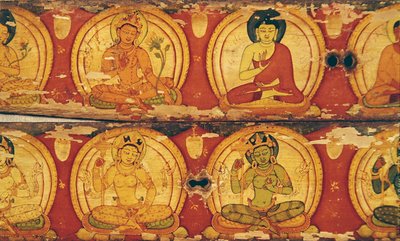 四神（木のインクと色） 作： Nepalese School