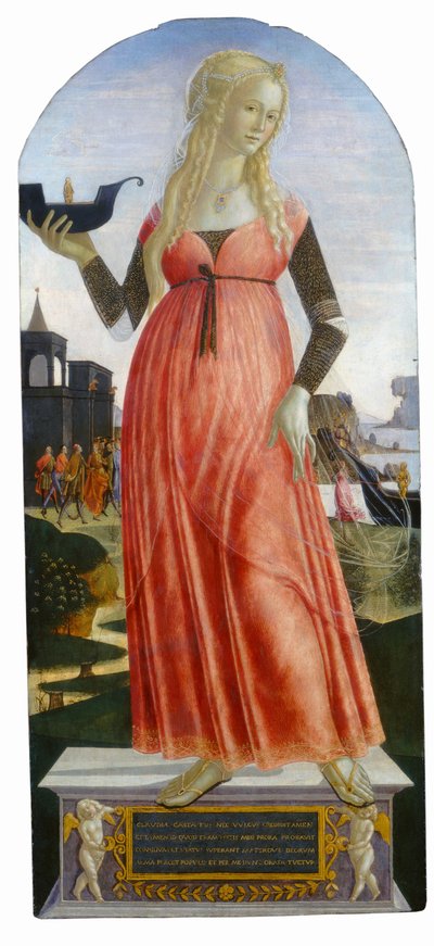クラウディア・キンタ 1490-1495年頃 テンペラ、ポプラパネル 作： ネロッチョ・ディ (1447 1500) ランディ