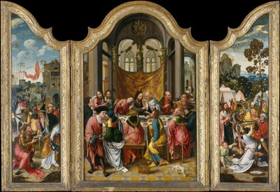 最後の晩餐、1515-20。 作： Netherlandish
