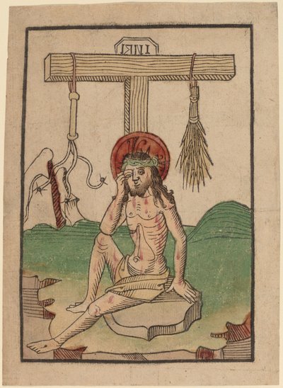 悲しみの人としてのキリスト 作： Netherlandish 15th Century