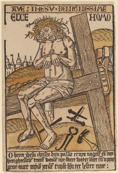 悲しみの人としてのキリスト 作： Netherlandish 15th Century