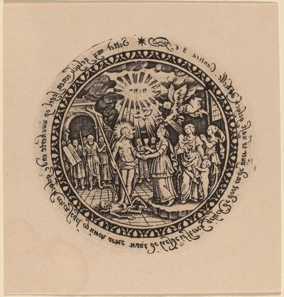 勝利を収めたキリストと預言者と聖人 作： Netherlandish 16th Century