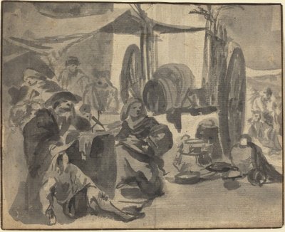 マーケットシーン 作： Netherlandish 17th Century