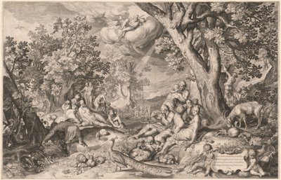 黄金時代 作： Netherlandish 17th Century after Nicolaes de Bruyn after Abraham Bloemaert