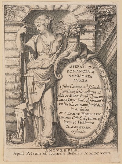 Imperatorvm Romanorvm Nvmismata Avrea のタイトル ページ 作： Netherlandish 17th Century after Sir Peter Paul Rubens