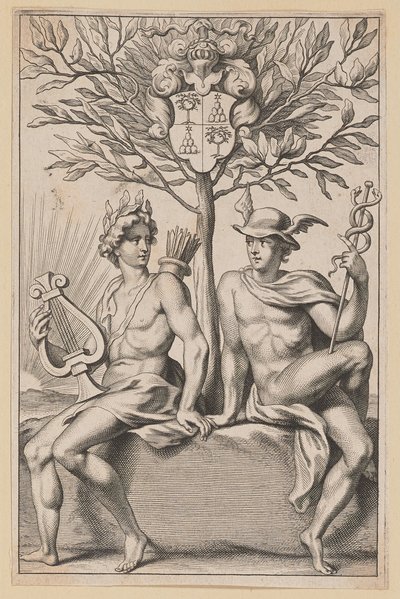 Philomath Musae Juveniles のタイトル ページ 作： Netherlandish 17th Century after Sir Peter Paul Rubens