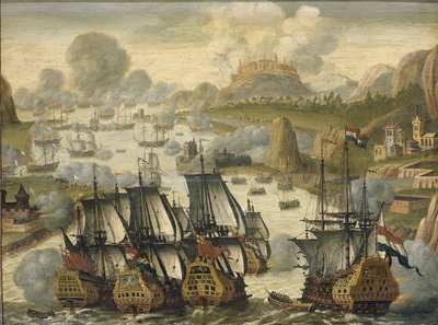 ビーゴ湾の海戦、1702年10月23日、1705年頃 作： Netherlandish Master