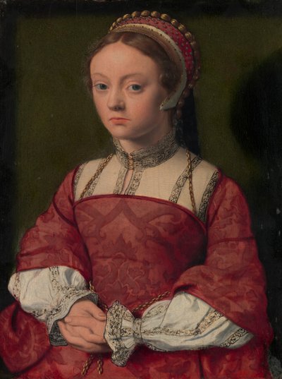 若い女性の肖像画。 作： Netherlandish Painter