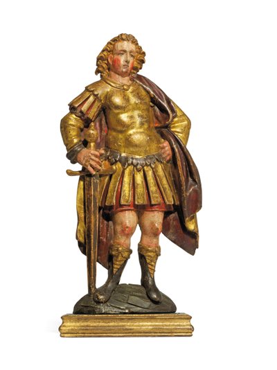 17世紀前半の兵士のアジュリー救済（小包金箔） 作： Netherlandish School