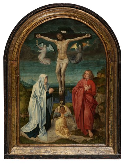 Calvary: Christ on the Cross between the Holy Virgin and Saint John (oil on panel)   1441060   ja       japanese Successfully Translated  Original: Landscape with Windmills Translat: Landscape with Windmills 1444624 ja japanese Successfully Translated Orig 作： Netherlandish School