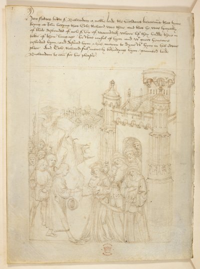 コットン ジュリアス E. IV、アート。 6、「ビーチャムのページェント」、1483年頃（ベラムにインク） 作： Netherlandish School