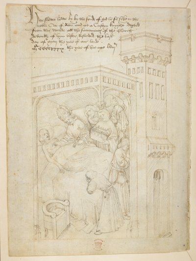 コットン ジュリアス E. IV、アート。 6、「ビーチャムのページェント」、1483年頃（ベラムにインク） 作： Netherlandish School