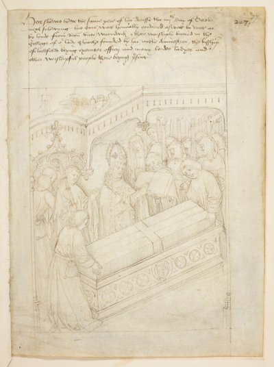 コットン ジュリアス E. IV、アート。 6、「ビーチャムのページェント」、1483年頃（ベラムにインク） 作： Netherlandish School