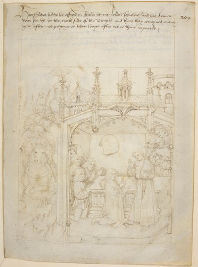 コットン ジュリアス E. IV、アート。 6、「ビーチャムのページェント」、1483年頃（ベラムにインク） 作： Netherlandish School