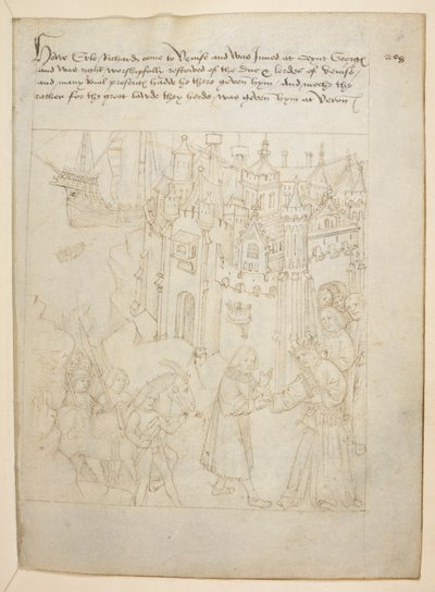 コットン ジュリアス E. IV、アート。 6、「ビーチャムのページェント」、1483年頃（ベラムにインク） 作： Netherlandish School