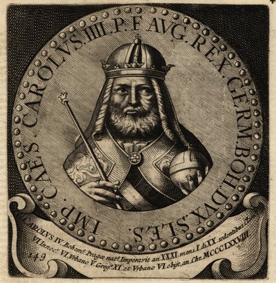 神聖ローマ皇帝チャールズ4世。 作： Netherlandish School