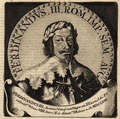 神聖ローマ皇帝フェルディナント3世。 作： Netherlandish School