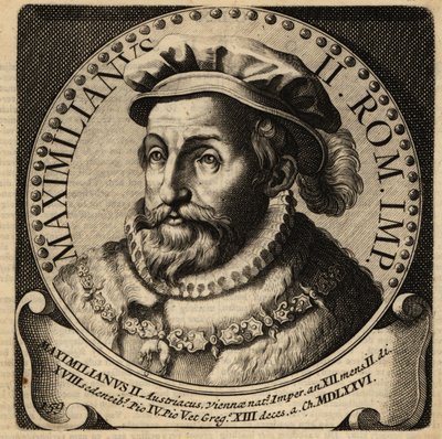 神聖ローマ皇帝マクシミリアン2世。 作： Netherlandish School