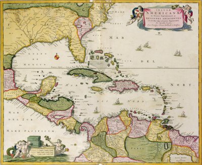 中央アメリカの地図 作： Netherlandish School