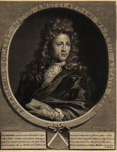 アブラハム・ボガートの肖像 1653-1727年 作： Netherlandish School