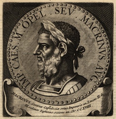 ローマ皇帝マクリヌスの肖像。 作： Netherlandish School