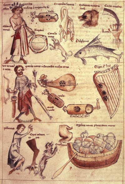 Sloane 3983 fol.13 Signs and symbols of the Zodiac, from 