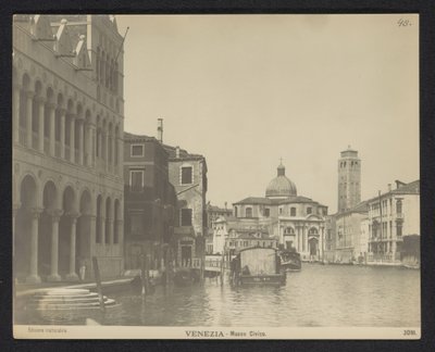 Gevel van de Fondaco dei Turchi te Venetië ヴェネツィア - 市立博物館 (オブジェクトのタイトル) 作： Neue Photographische Gesellschaft