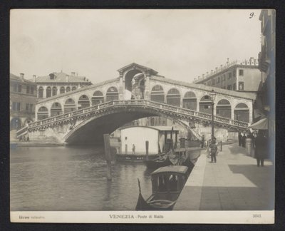 ヴェネツィアのリアルト橋 ヴェネツィア - リアルト橋 (オブジェクトのタイトル) 作： Neue Photographische Gesellschaft
