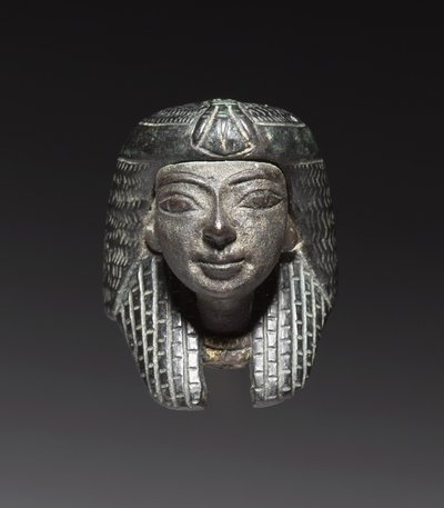 「Shawabty Bundle」からのブロンズマウント：ヘッド、18〜18世紀後半、紀元前1336〜1256年頃 作： New Kingdom Egyptian