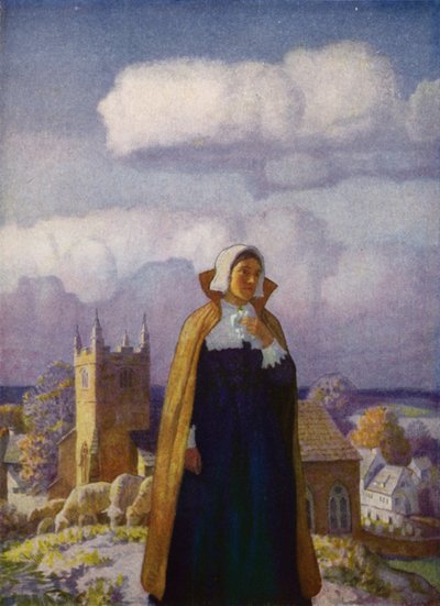 チャールズ・キングスレー著「Westward Ho!」のイラスト（カラーリトグラフ 作： Newell Convers (after) Wyeth