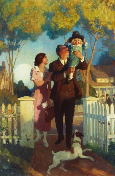 帰宅 作： Newell Convers Wyeth
