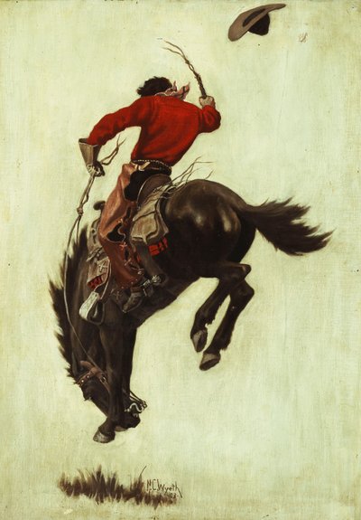 バッキングブロンコ 作： Newell Convers Wyeth