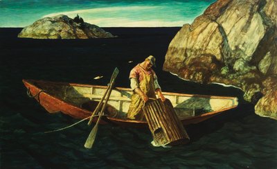 罠をチェックする 作： Newell Convers Wyeth