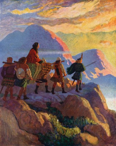 ヘレンはグレンオブストーンを降りる 作： Newell Convers Wyeth