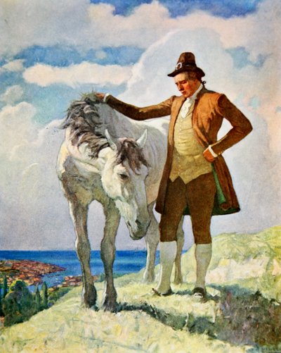 馬と飼い主 作： Newell Convers Wyeth