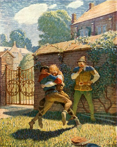 リトルジョンはゲームウェルで取り組んでいます 作： Newell Convers Wyeth