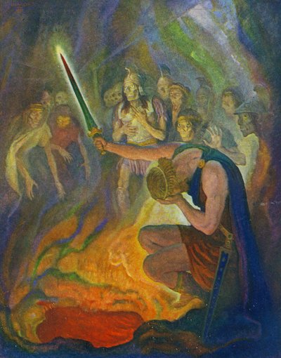 死者の国のオデュッセウス 作： Newell Convers Wyeth
