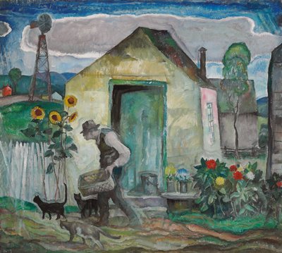 オールドアルバート、1928年頃（キャンバスに油彩） 作： Newell Convers Wyeth