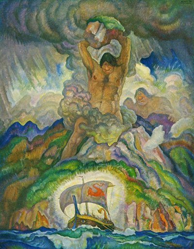 キュクロプスのポリペムス 作： Newell Convers Wyeth