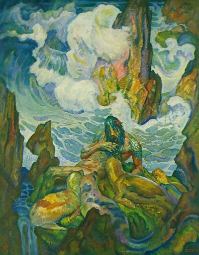 海の老人」プロテウス 作： Newell Convers Wyeth