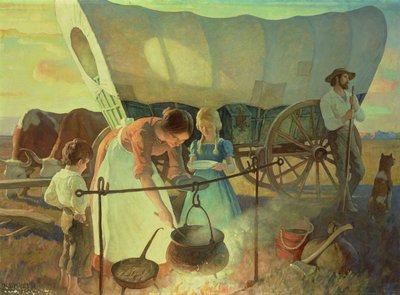 新居を求めて（油彩・キャンバス 作： Newell Convers Wyeth