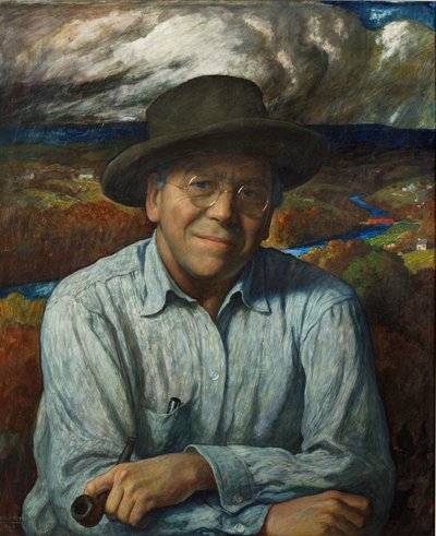 自画像 作： Newell Convers Wyeth