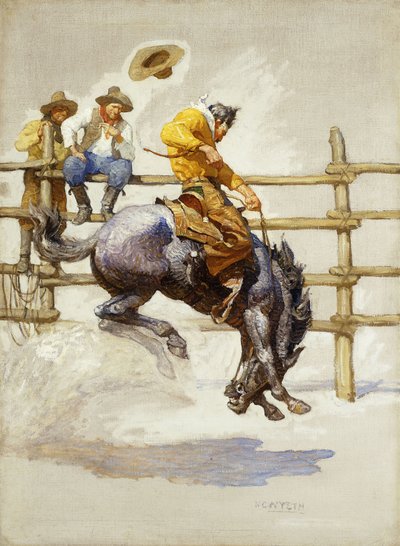 バッキングブロンコ 作： Newell Convers Wyeth