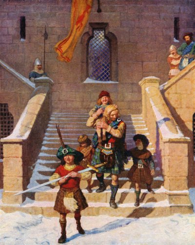 ウォレスと子供たち 作： Newell Convers Wyeth