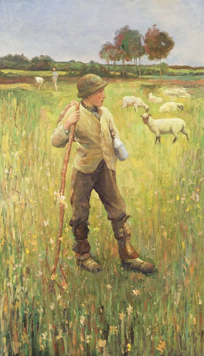若い羊飼い 作： Newlyn School