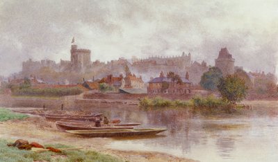 「暗闇のウィンザー城」、c1874-1914 作： Newton Benett
